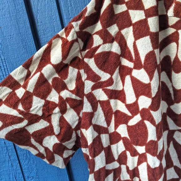 Lucy & Yak Santiago Shirt ORGANIC COTTON TOWELLING - Amara Grid - Picture 9 of 12